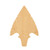 Arrowhead 1 Wood Cutout for Crafts, Unfinished Baltic Birch Craft Shape