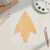 Arrowhead 1 Wood Cutout for Crafts, Unfinished Baltic Birch Craft Shape
