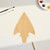 Arrowhead 1 Wood Cutout for Crafts, Unfinished Baltic Birch Craft Shape