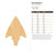 Arrowhead 1 Wood Cutout for Crafts, Unfinished Baltic Birch Craft Shape
