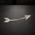 Arrow 4 Steel Cutout Shape, Raw Metal Wall Art and Craft Supply