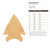 Arrowhead 2 Wood Cutout for Crafts, Unfinished Baltic Birch Craft Shape