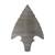 Arrowhead 1 Steel Cutout Shape, Raw Metal Wall Art and Craft Supply