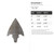 Arrowhead 1 Steel Cutout Shape, Raw Metal Wall Art and Craft Supply