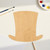 Abraham Lincoln Hat Wood Cutout for Crafts, Unfinished Baltic Birch Craft Shape