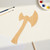 Axe 1 Wood Cutout for Crafts, Unfinished Baltic Birch Craft Shape