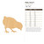 Baby Chick 3 Wood Cutout for Crafts, Unfinished Baltic Birch Craft Shape
