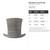 Abraham Lincoln Hat Steel Cutout Shape, Raw Metal Wall Art and Craft Supply
