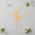 Ballerina 1 Wood Cutout for Crafts, Unfinished Baltic Birch Craft Shape