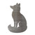 Arctic Fox 2 Steel Cutout Shape, Raw Metal Wall Art and Craft Supply