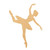 Ballerina 2 Wood Cutout for Crafts, Unfinished Baltic Birch Craft Shape
