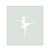 Ballerina 1 Reusable Mylar Stencil, 10 mil Plastic Paint Stencil for Crafts and Decor