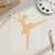 Ballerina 3 Wood Cutout for Crafts, Unfinished Baltic Birch Craft Shape