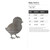 Baby Chick 2 Steel Cutout Shape, Raw Metal Wall Art and Craft Supply