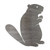 Beaver 1 Steel Cutout Shape, Raw Metal Wall Art and Craft Supply