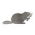 Beaver 2 Steel Cutout Shape, Raw Metal Wall Art and Craft Supply