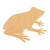 Frog 3 Wood Cutout for Crafts, Unfinished Baltic Birch Craft Shape