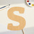 Lower Case S Wood Cutout for Crafts, Unfinished Baltic Birch Craft Shape