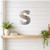 Lower Case S Steel Cutout Shape, Raw Metal Wall Art and Craft Supply