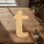 Lower Case T Wood Cutout for Crafts, Unfinished Baltic Birch Craft Shape