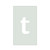 Lower Case T Reusable Mylar Stencil, 10 mil Plastic Paint Stencil for Crafts and Decor
