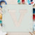 Lower Case V Reusable Mylar Stencil, 10 mil Plastic Paint Stencil for Crafts and Decor
