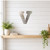 Lower Case V Steel Cutout Shape, Raw Metal Wall Art and Craft Supply
