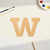 Lower Case W Wood Cutout for Crafts, Unfinished Baltic Birch Craft Shape