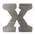 Lower Case X Steel Cutout Shape, Raw Metal Wall Art and Craft Supply