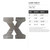 Lower Case X Steel Cutout Shape, Raw Metal Wall Art and Craft Supply