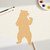 Bear 2 Wood Cutout for Crafts, Unfinished Baltic Birch Craft Shape