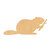 Beaver 2 Wood Cutout for Crafts, Unfinished Baltic Birch Craft Shape