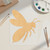 Bee 2 Wood Cutout for Crafts, Unfinished Baltic Birch Craft Shape