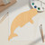 Beluga Whale 2 Wood Cutout for Crafts, Unfinished Baltic Birch Craft Shape
