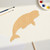 Beluga Whale 2 Wood Cutout for Crafts, Unfinished Baltic Birch Craft Shape