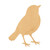Bird 2 Wood Cutout for Crafts, Unfinished Baltic Birch Craft Shape