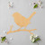 Bird On Branch 3 Wood Cutout for Crafts, Unfinished Baltic Birch Craft Shape