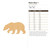 Black Bear 1 Wood Cutout for Crafts, Unfinished Baltic Birch Craft Shape