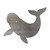 Beluga Whale 1 Steel Cutout Shape, Raw Metal Wall Art and Craft Supply