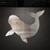 Beluga Whale 1 Steel Cutout Shape, Raw Metal Wall Art and Craft Supply