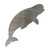 Beluga Whale 2 Steel Cutout Shape, Raw Metal Wall Art and Craft Supply