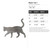 Black Cat 1 Steel Cutout Shape, Raw Metal Wall Art and Craft Supply