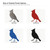 Blue Jay 4 Steel Cutout Shape, Raw Metal Wall Art and Craft Supply