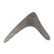 Boomerang Steel Cutout Shape, Raw Metal Wall Art and Craft Supply