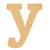Lower Case Y Wood Cutout for Crafts, Unfinished Baltic Birch Craft Shape