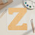 Lower Case Z Wood Cutout for Crafts, Unfinished Baltic Birch Craft Shape