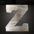 Lower Case Z Steel Cutout Shape, Raw Metal Wall Art and Craft Supply