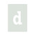 Lowercase Letter D Reusable Mylar Stencil, 10 mil Plastic Paint Stencil for Crafts and Decor