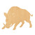 Boar 2 Wood Cutout for Crafts, Unfinished Baltic Birch Craft Shape