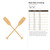 Boat Oars Crossing Wood Cutout for Crafts, Unfinished Baltic Birch Craft Shape